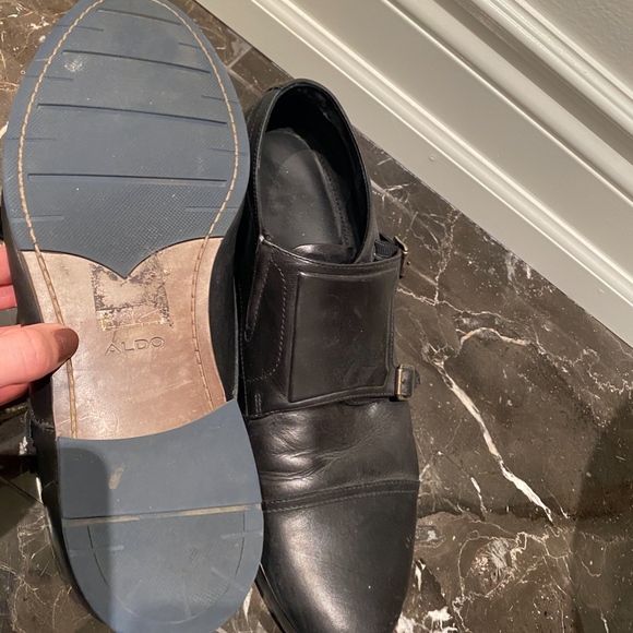 Aldo Black Mens Dress Shoes - Picture 3 of 5